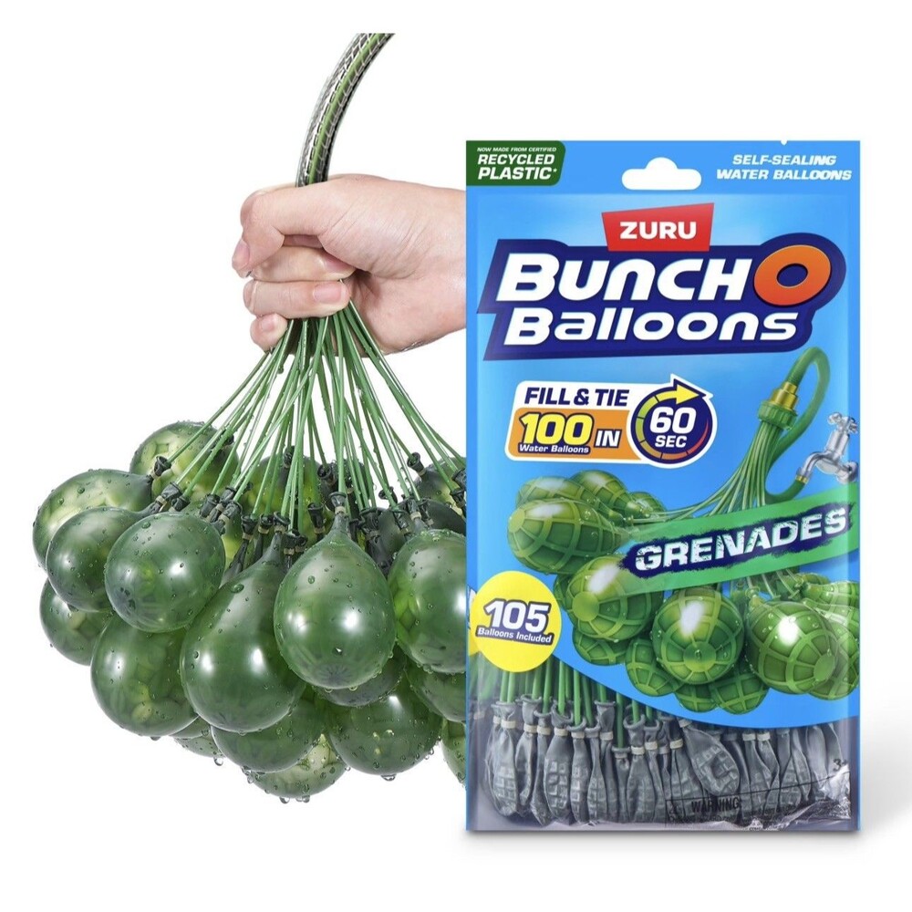 ZURU Bunch O Ballons Grenades and Self-sealing Water Balloons - 100 count
